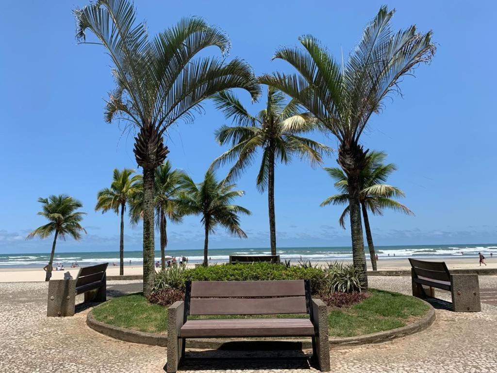 Apartamento Frente Ao Mar Com Varanda E Piscina Praia Grande  Extérieur photo