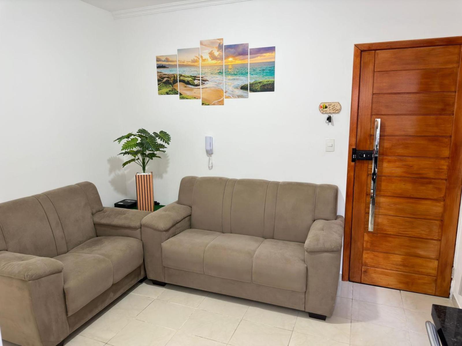 Apartamento Frente Ao Mar Com Varanda E Piscina Praia Grande  Extérieur photo