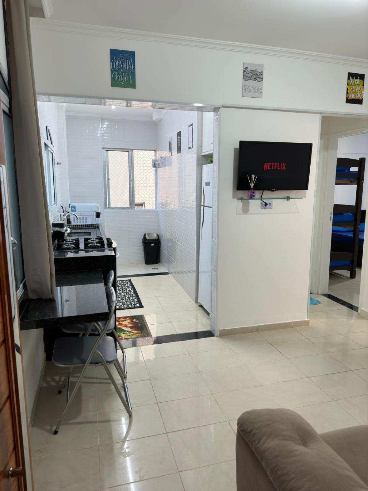 Apartamento Frente Ao Mar Com Varanda E Piscina Praia Grande  Extérieur photo